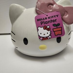 Hello kitty planter with drain hole